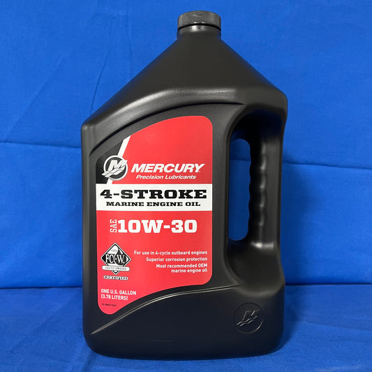 Mercury 8M0078626 – 10W‑30 Mineral 4‑Stroke Marine Engine Oil, 1 Gallon