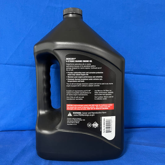 Mercury 8M0078626 – 10W‑30 Mineral 4‑Stroke Marine Engine Oil, 1 Gallon