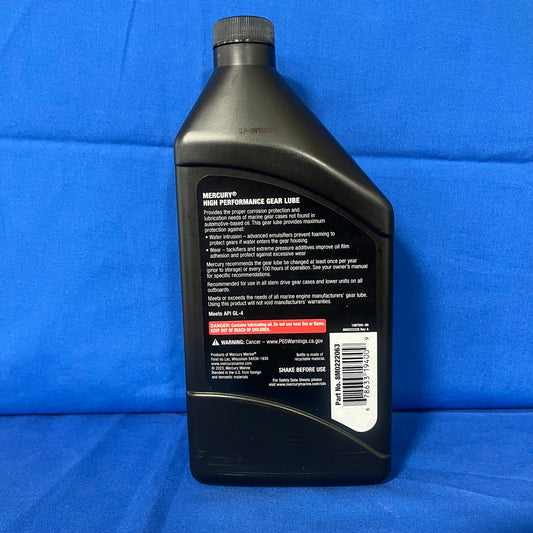 Mercury 8M0222063 – SAE 90 Premium Gear Lube, 1 Quart