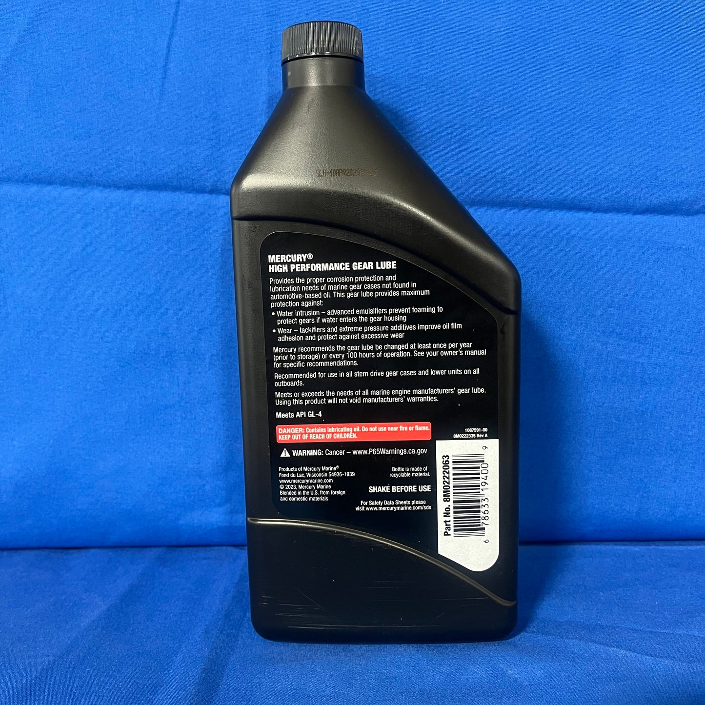 Mercury Gear Lube & Pump Kit – SAE 90 Gear Oil + Pump