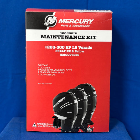 Mercury 100 Hour Maintenance Kit 8M0097858 - 200-300 HP L6 Verado