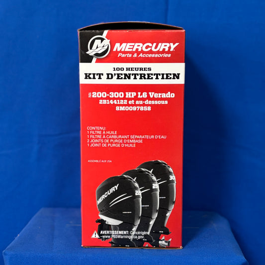 Mercury 100 Hour Maintenance Kit 8M0097858 - 200-300 HP L6 Verado