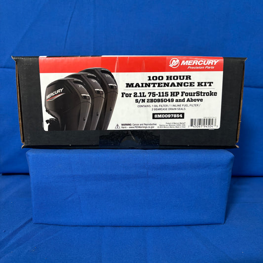 Mercury 100 Hour Maintenance Kit 8M0097854 - 2.1 L 75-115 HP FourStroke