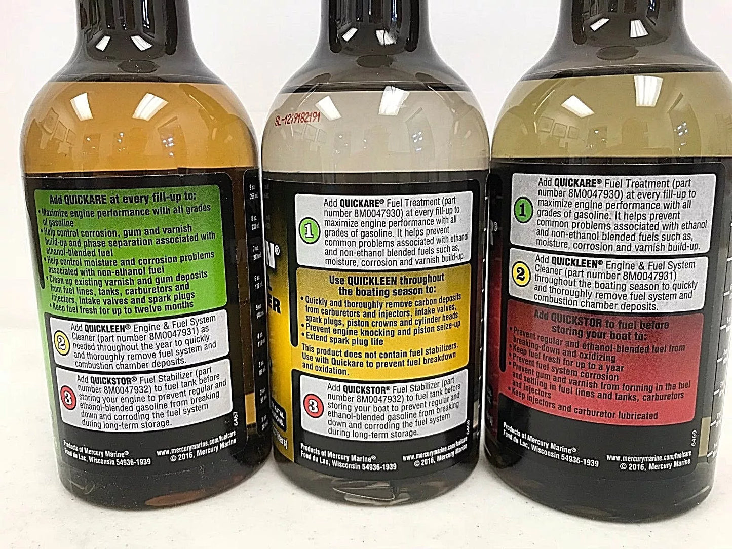 Mercury Fuel Care System – Quickare, Quickleen & Quickstor 3 Pack System