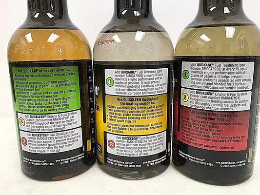 Mercury Fuel Care System – Quickare, Quickleen & Quickstor 3 Pack System