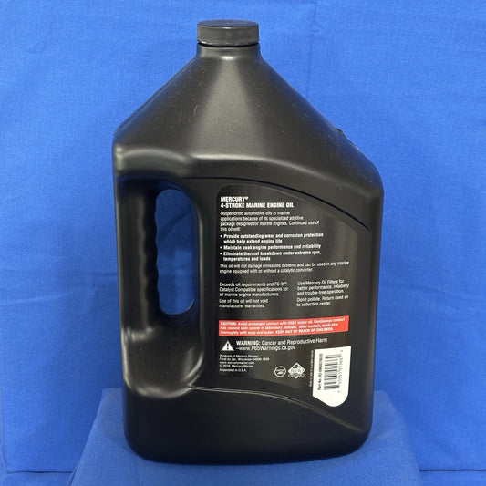 Mercury 8M0078628 – 25W‑40 4‑Stroke Marine Engine Oil, 1 Gallon