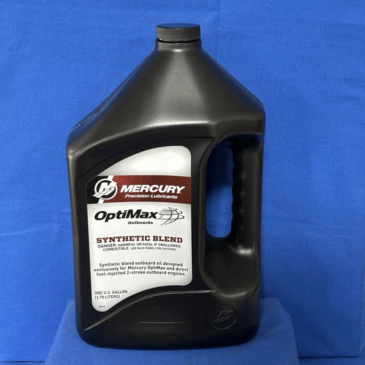 Mercury 8M0229798 – Optimax DFI 2‑Stroke Synthetic Blend Engine Oil, 1 Gallon