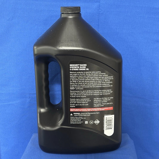 Mercury 8M0078014 – 25W‑50 High-Performance 4‑Stroke Marine Engine Oil, 1 Gallon